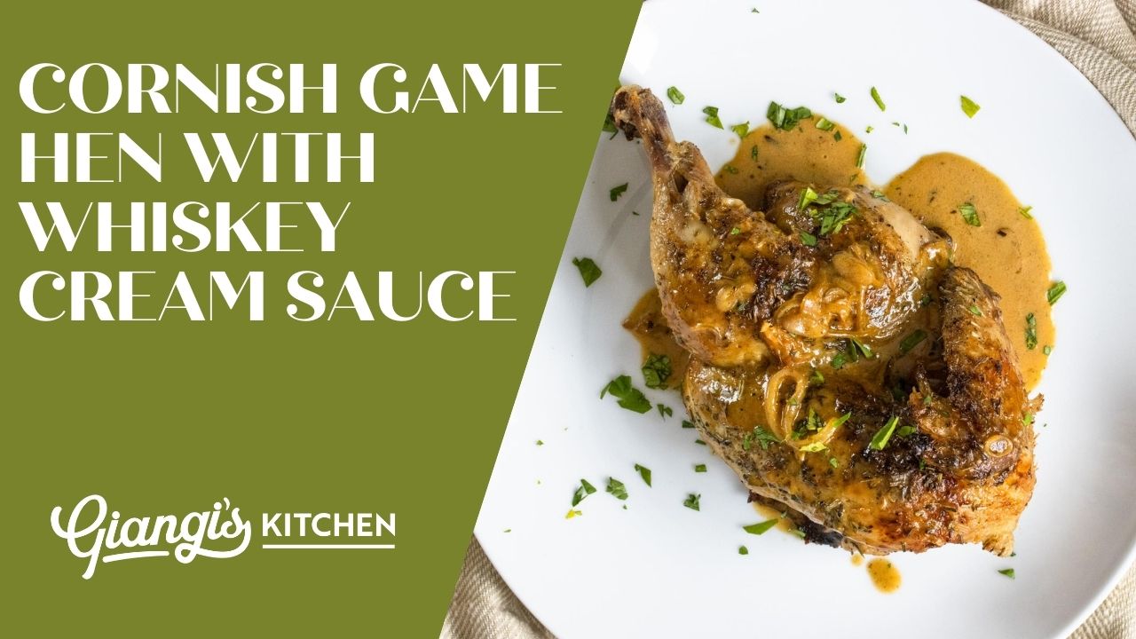 Cornish Game Hen with Whiskey and Cream Sauce-image
