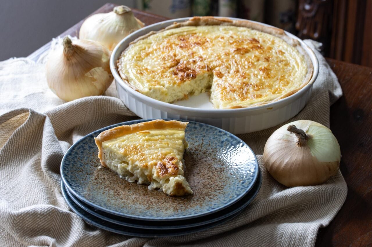 French Onion Tart - The Vintage Way