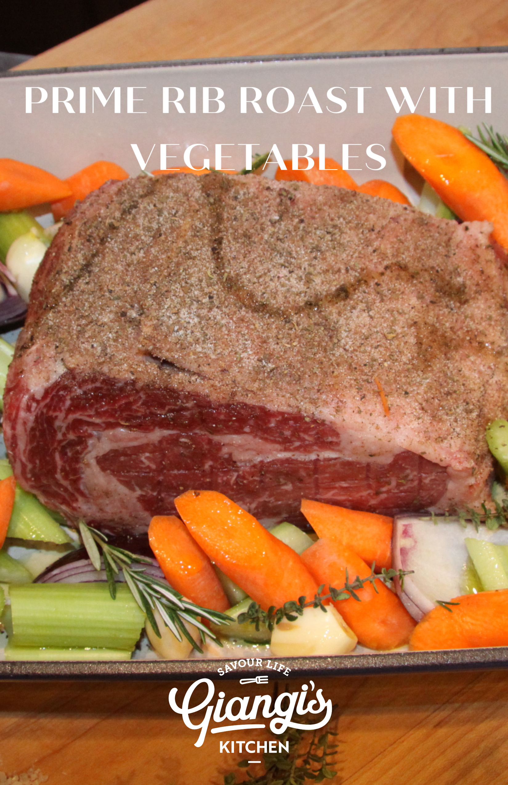 Prime Rib Roast with Vegetables Giangi's Kitchen