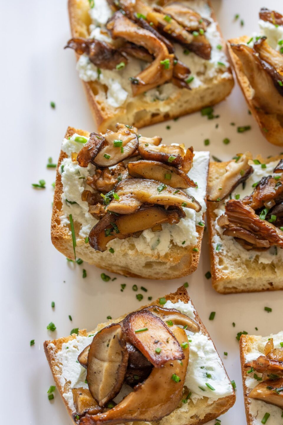 Mushroom Goat Cheese Toasts Giangi's Kitchen