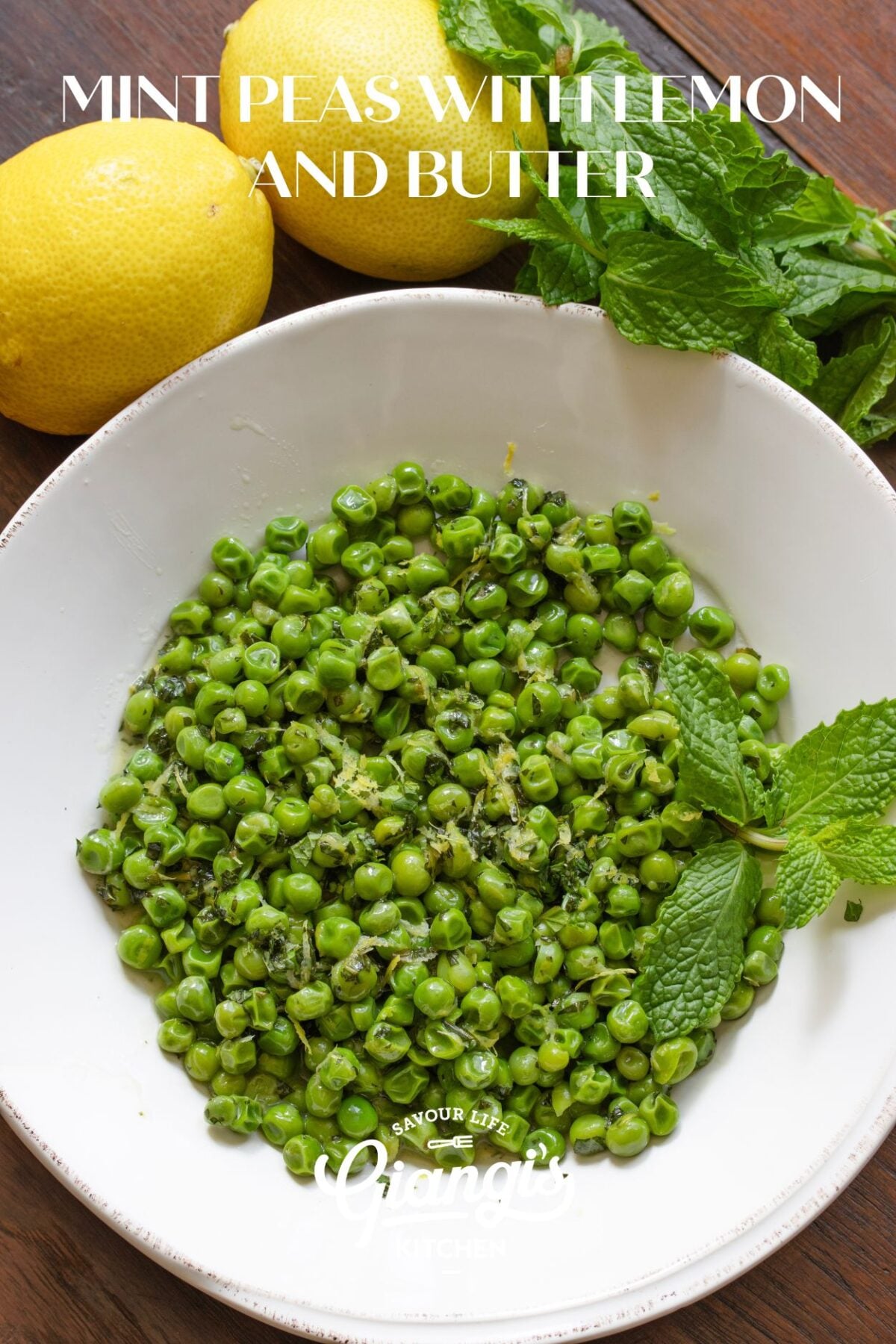MInt Peas with Lemon and Butter