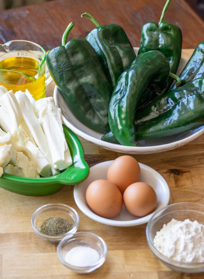 ingredients for chiles rellenos