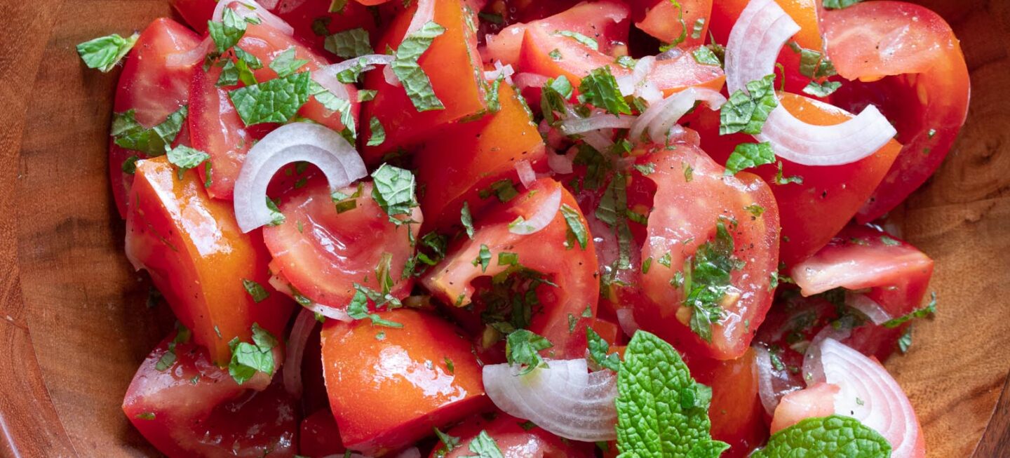 Tomato Salad with Mint Giangi's Kitchen