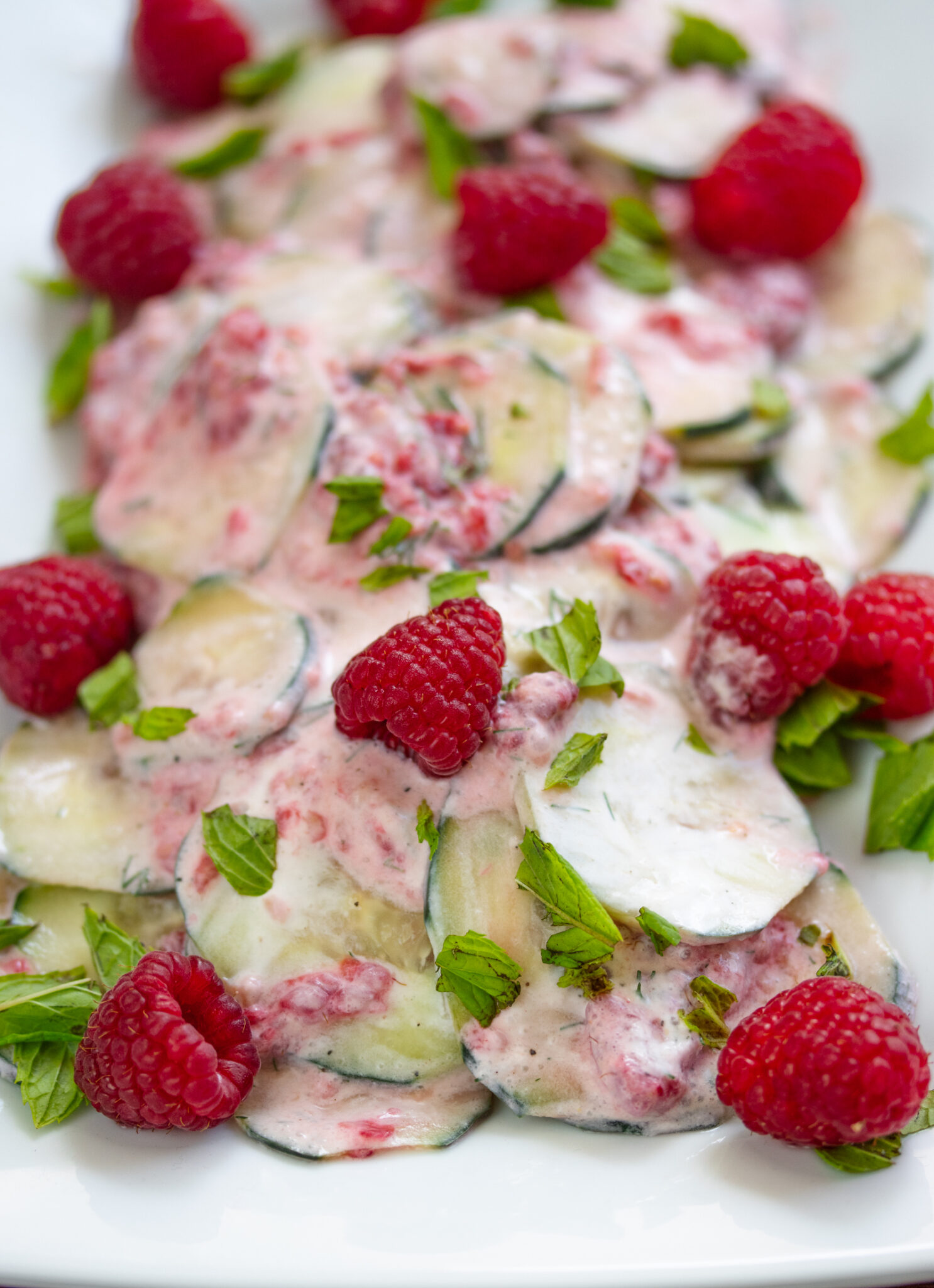 Cucumber Raspberry Salad - Refreshing & Easy Summer Salad | Giangi's ...