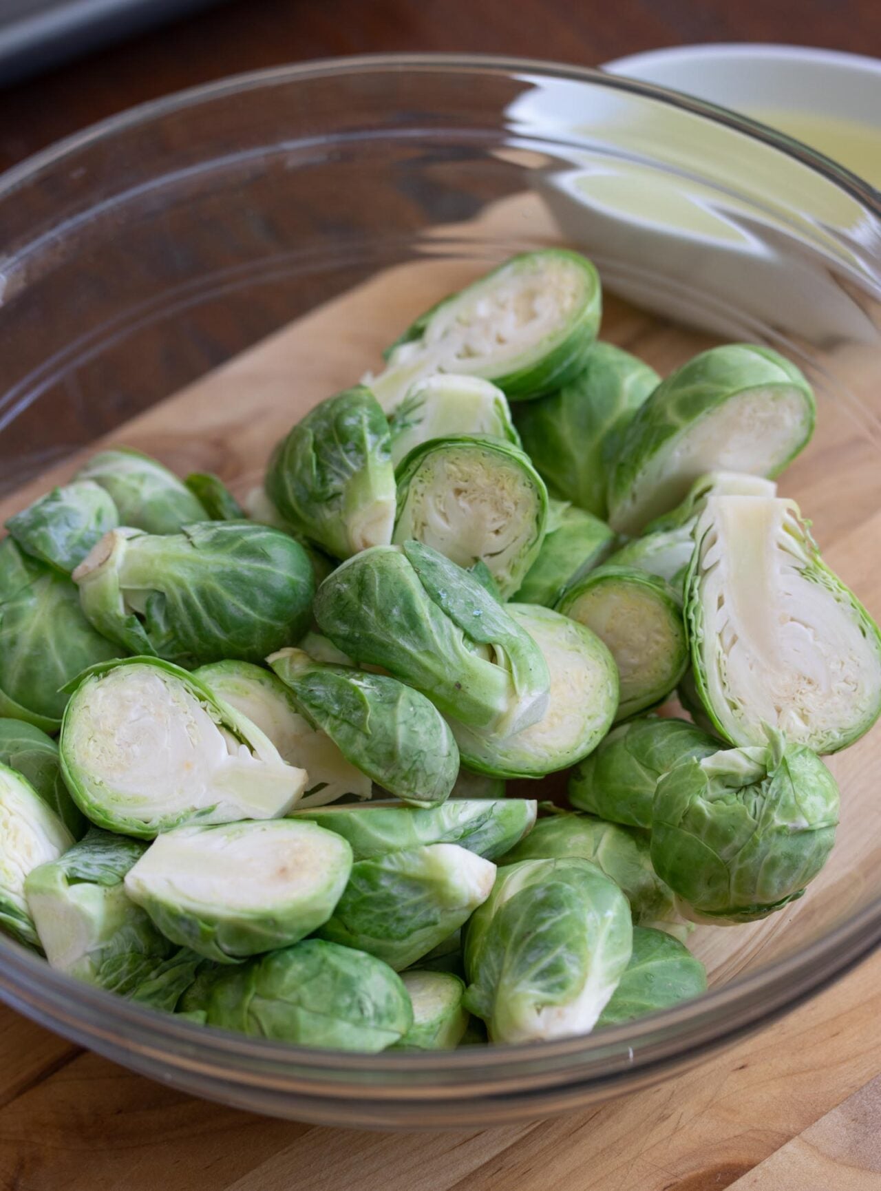 Brussels Sprouts cut in half