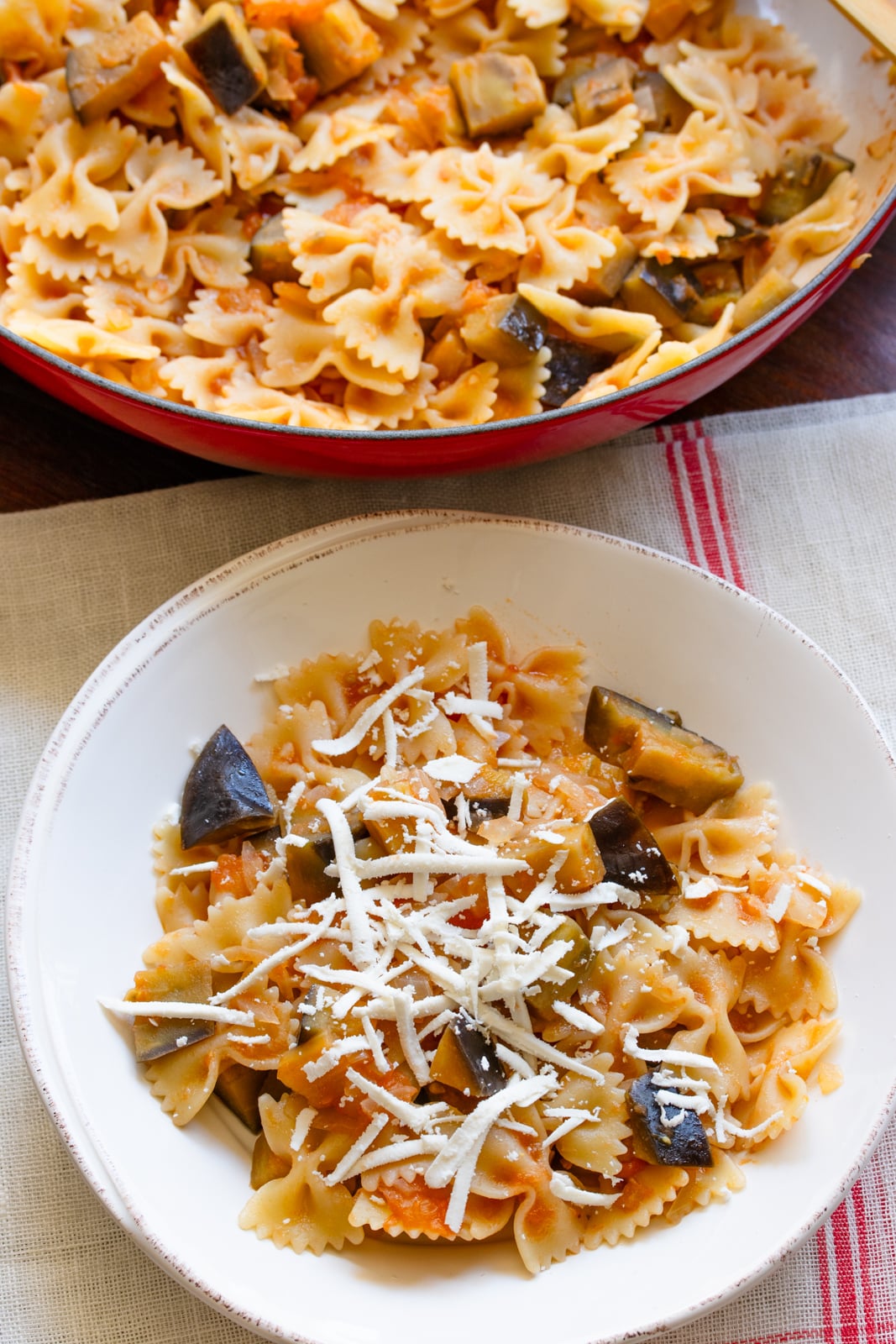 Eggplant, Pasta And Ricotta Salata Pasta alla Norma recipe.