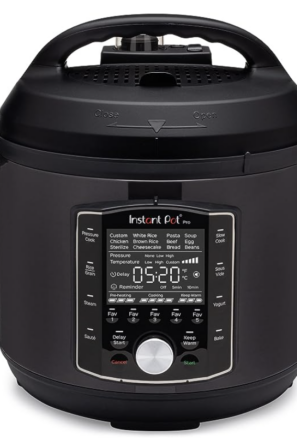 Instant Pot Pro 10-in-1 Pressure Cooker, Slow Cooker, Rice/Grain Cooker, Steamer,