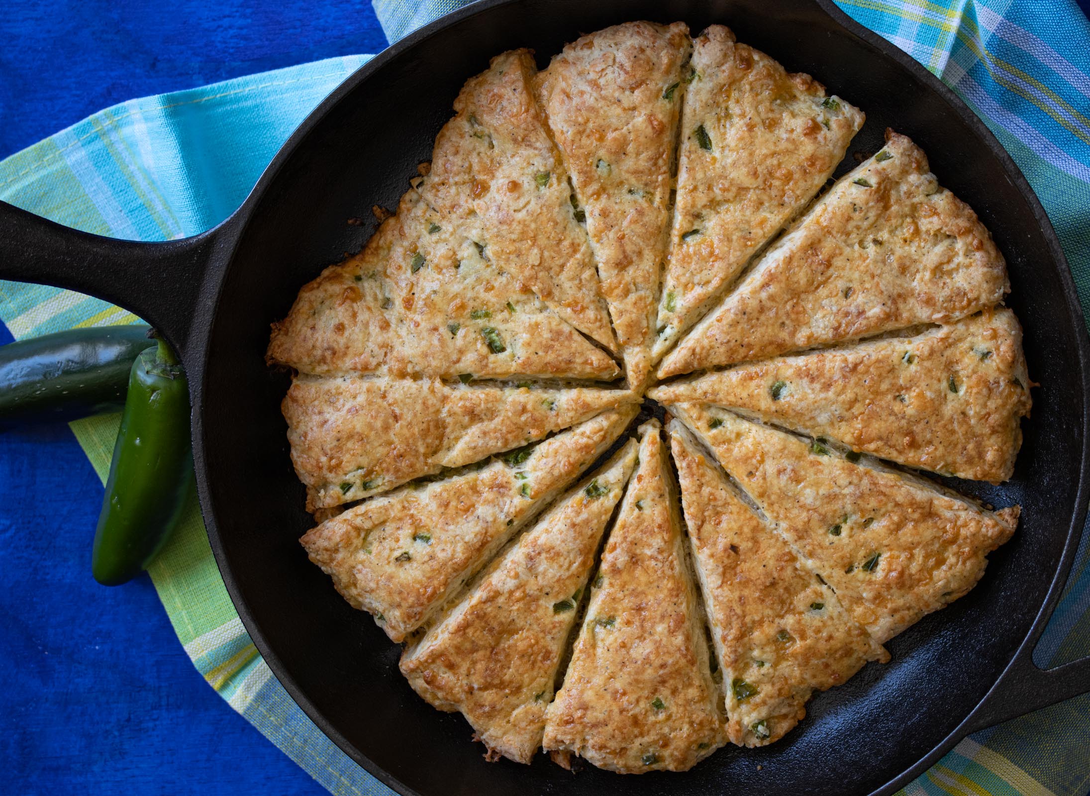 Cheddar and Jalapeno Scones
