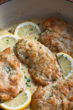 Creamy chicken piccata