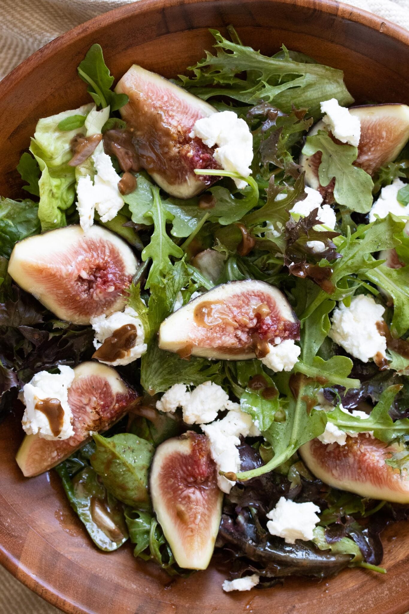 Figs with Goat Cheese Salad