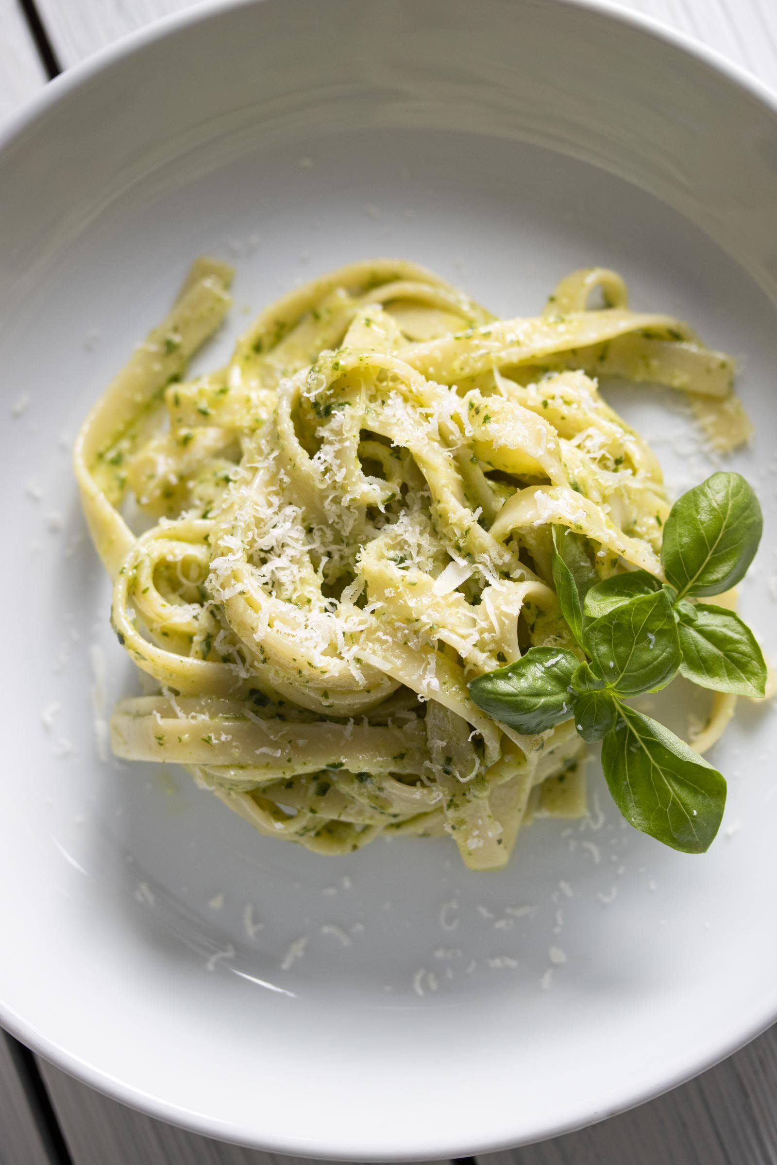 Pesto alla Genovese with Fettuccine pasta
