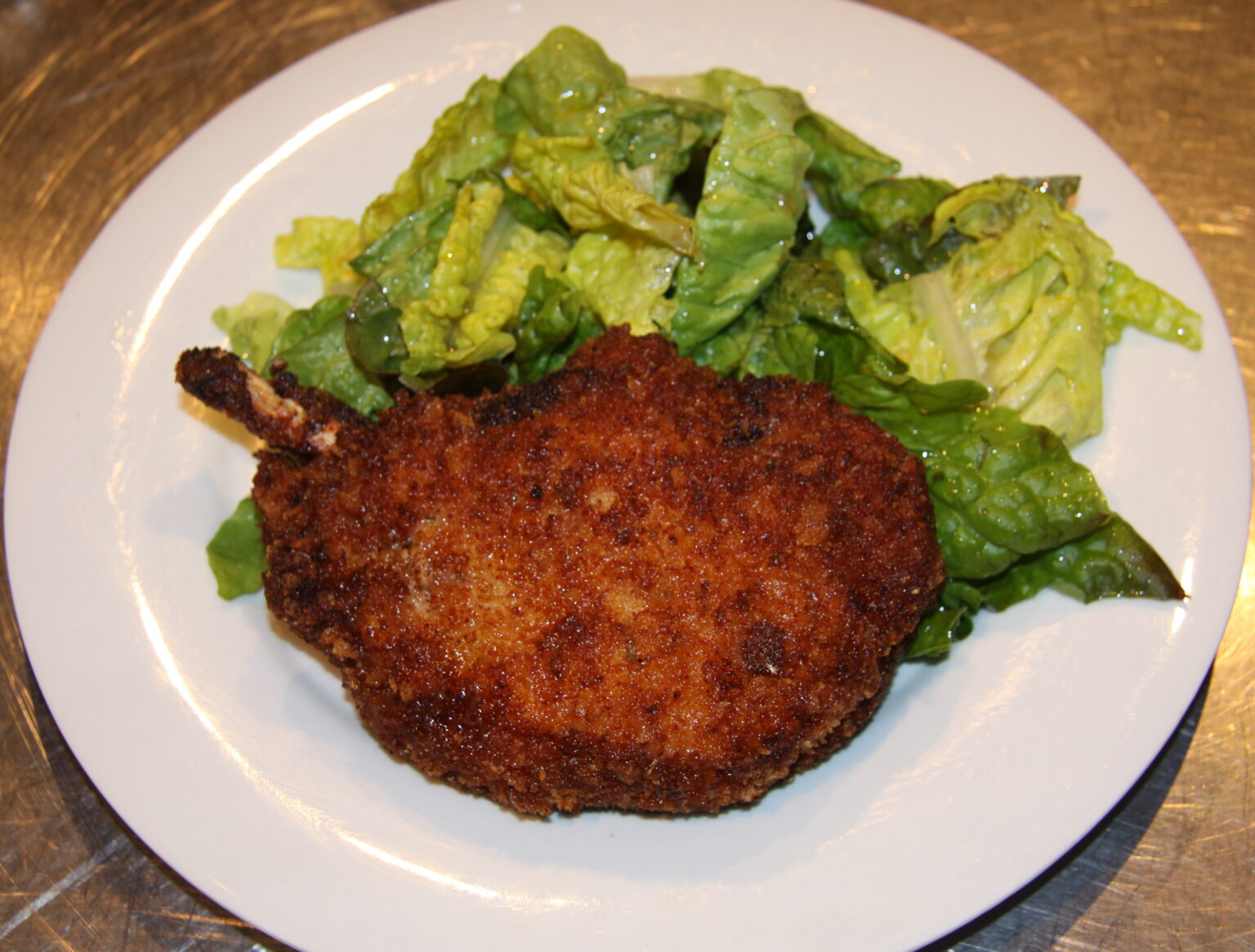 Breaded pork chops