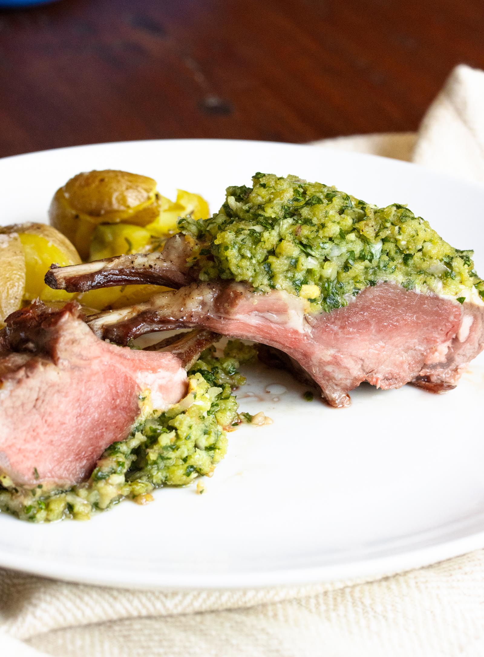 Rack of Lamb with Parley crust