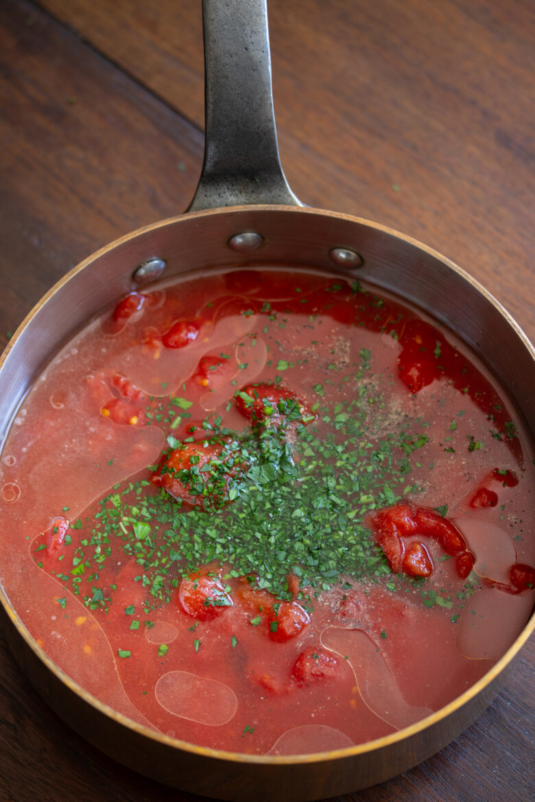 Lobster Ravioli with Marinara Sauce