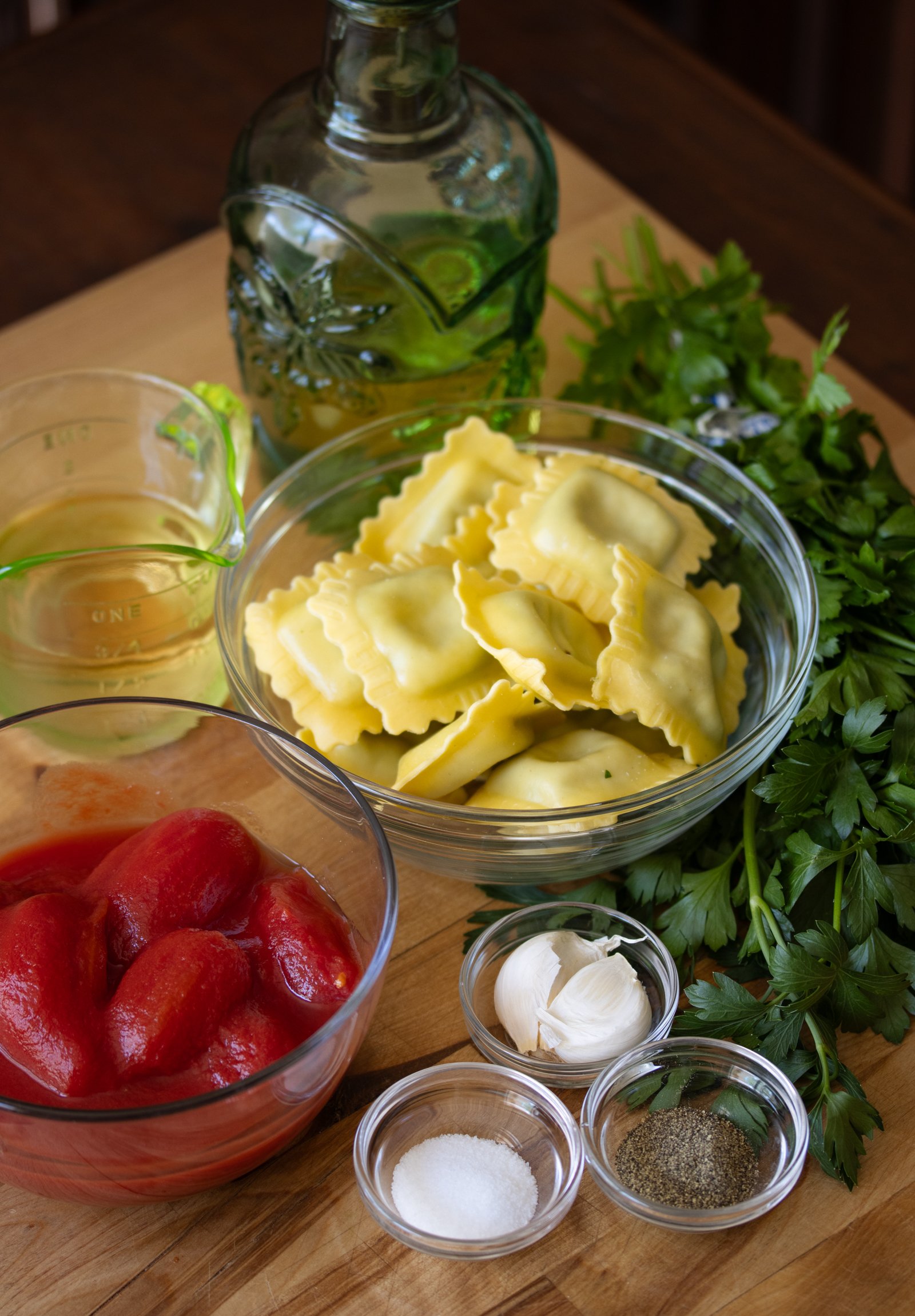Lobster Ravioli with Marinara Sauce