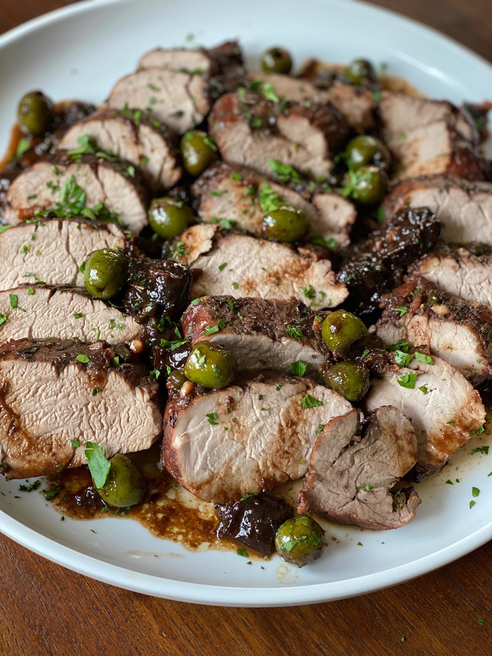 pork marbella with green olives and prunes