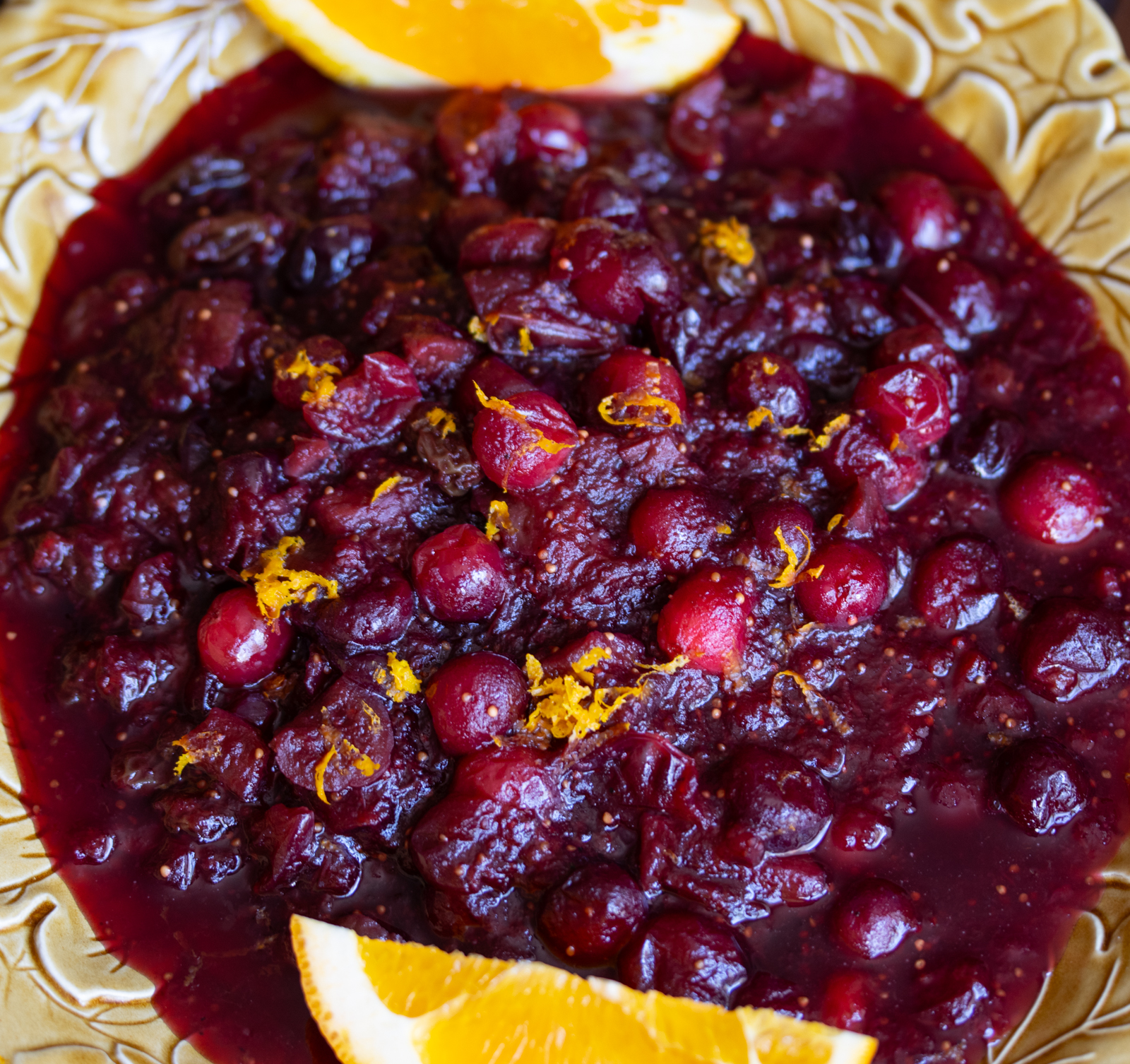 cranberry chutney with pinot noir