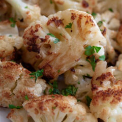 Roasted Cauliflower with Lemon Dressing