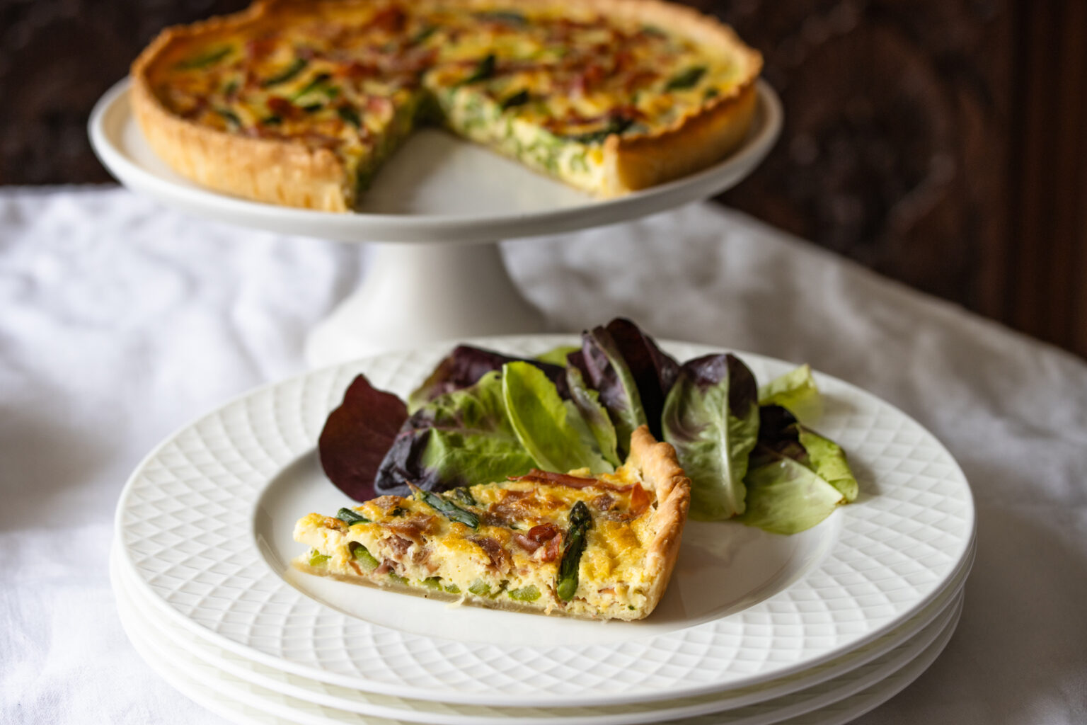 Fresh Asparagus Quiche