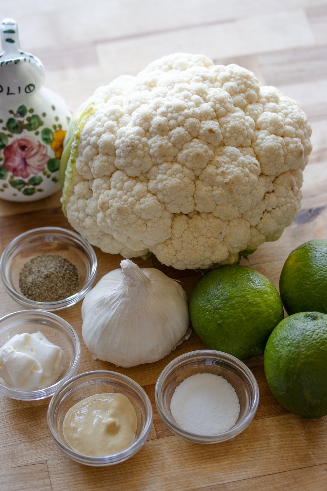 Roasted Cauliflower with Lime Dressing ingredients