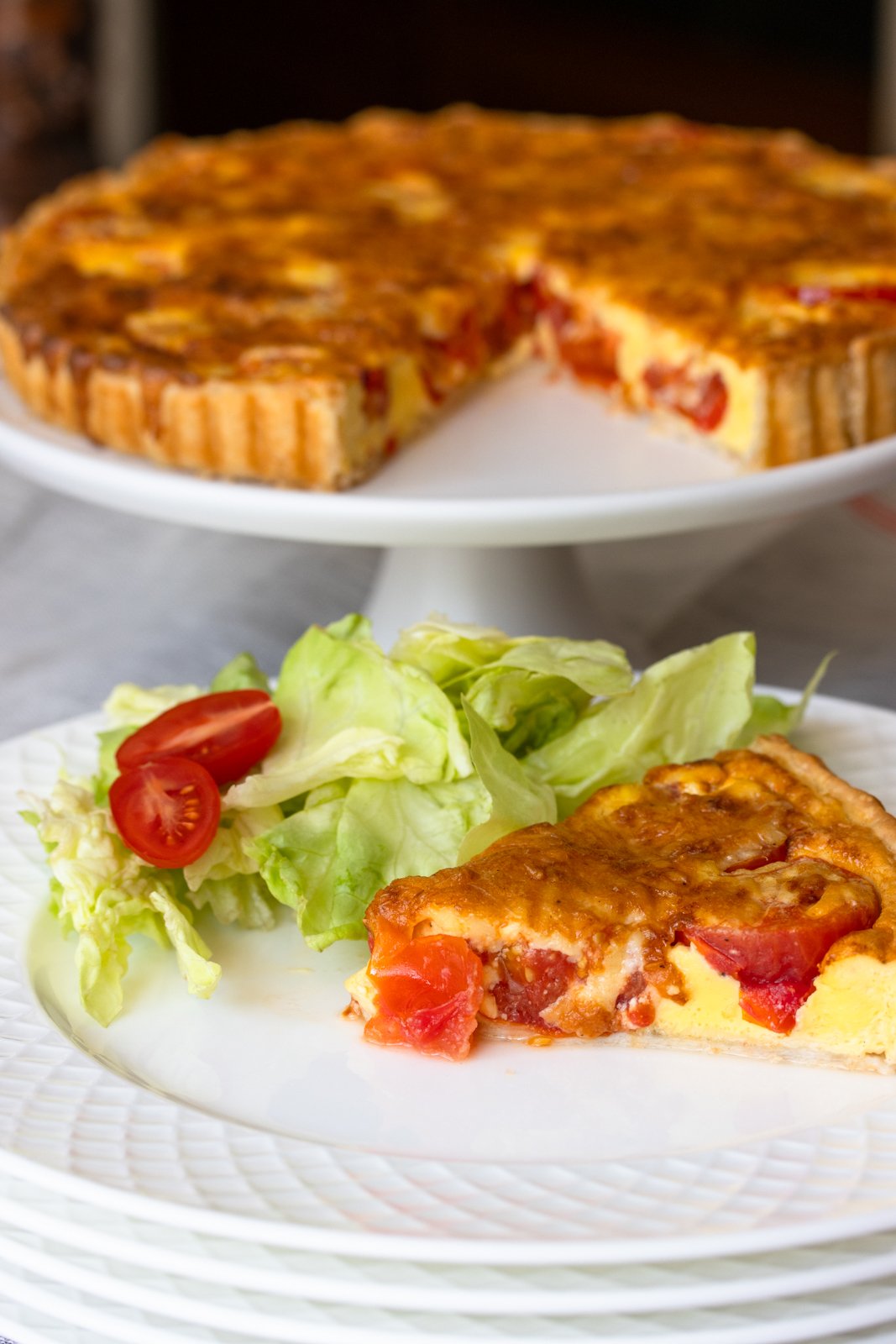 fresh tomato quiche
