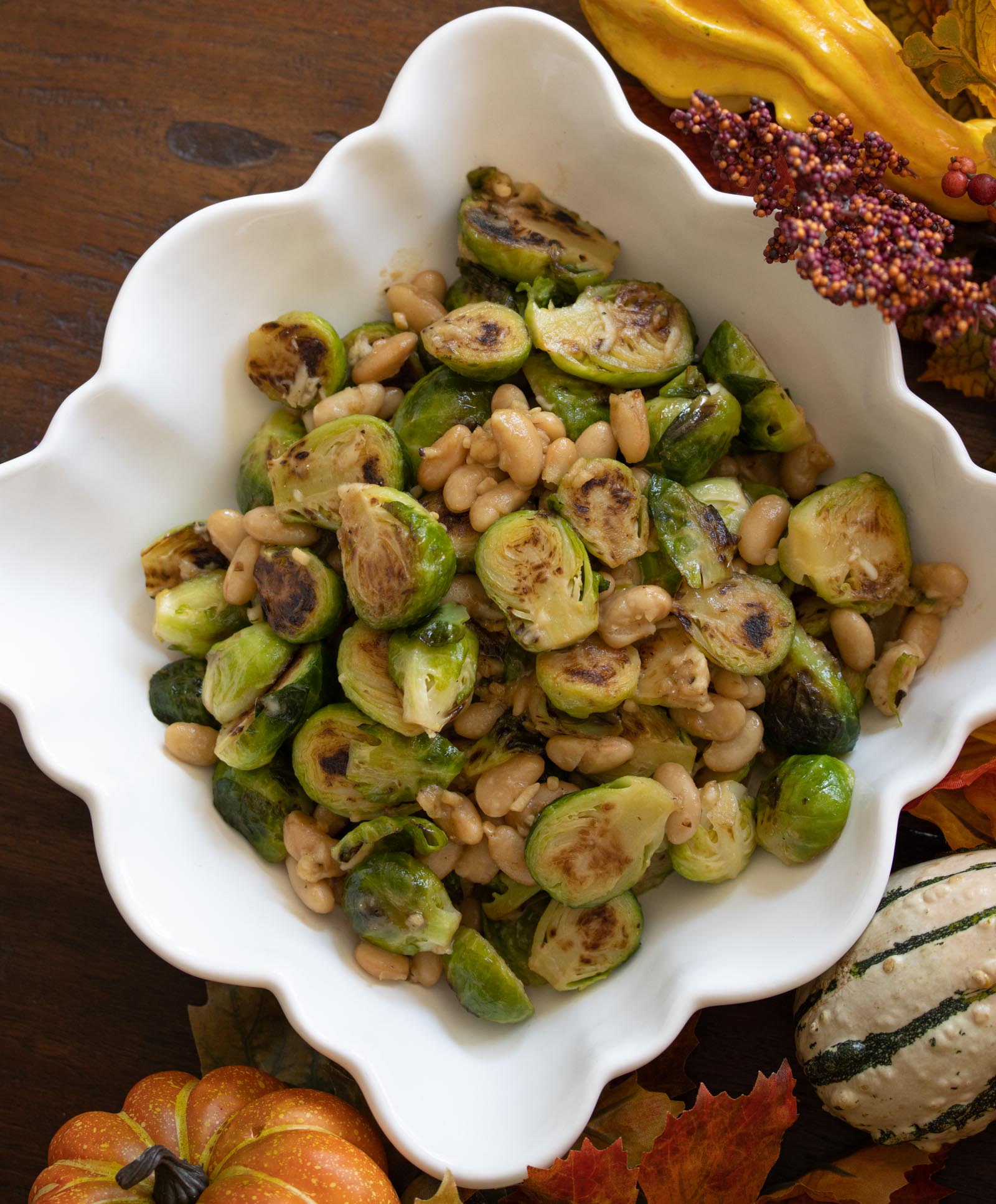 brussels sprouts with white beans