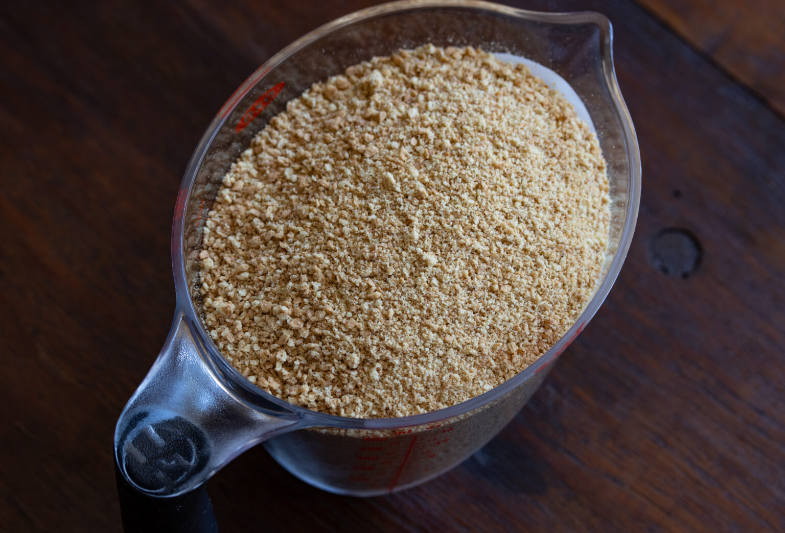 pulverized grahama crackers