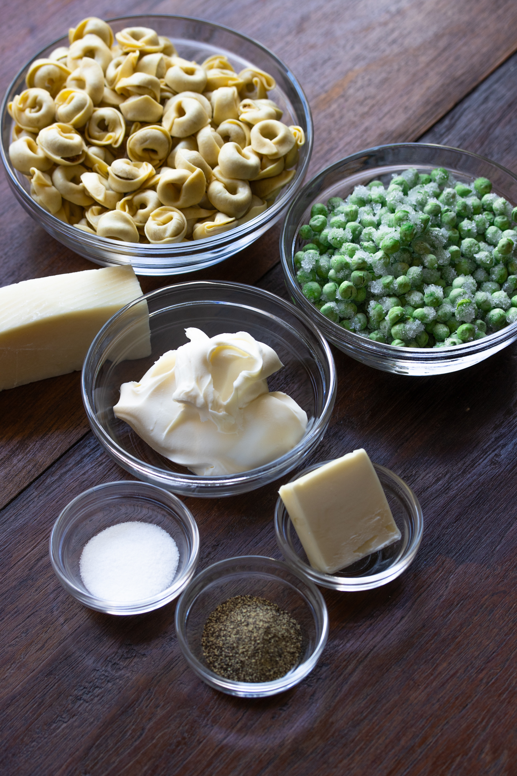 ingredients to create mascarpone tortellini