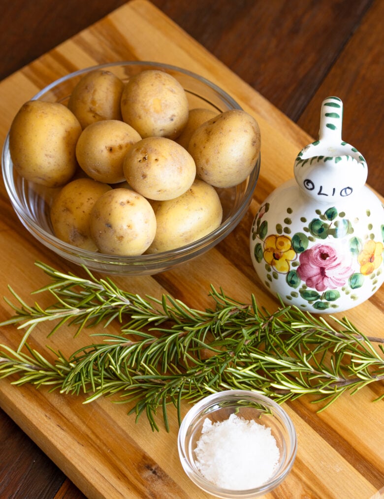 ingredients for smashed potatoes