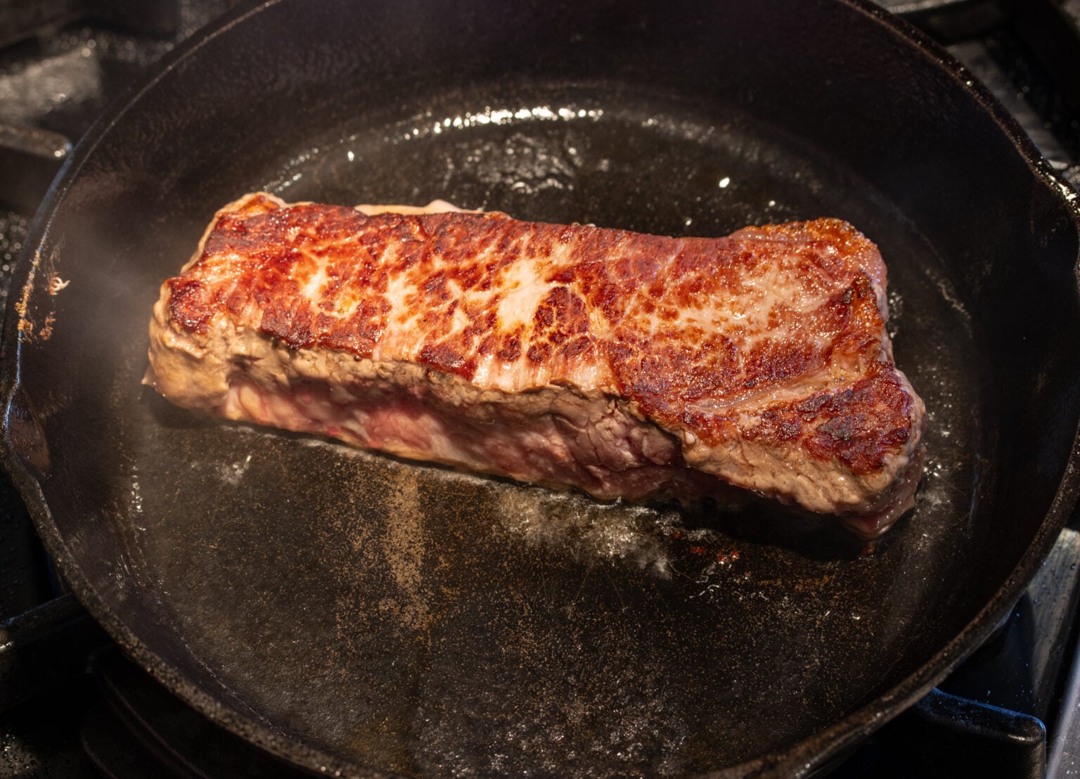 steak searing