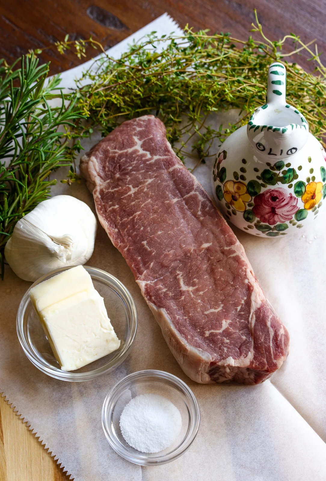 ingredients for Pan Seared Steak
