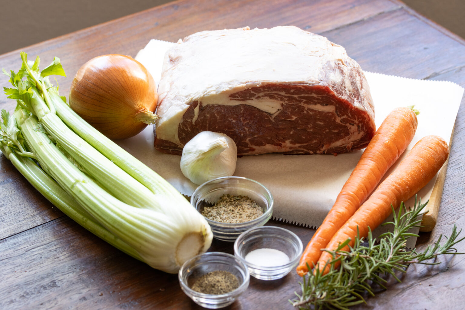 ingredients for prime rib roast