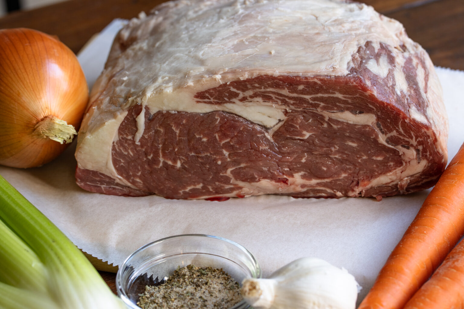 rib roast before cooking
