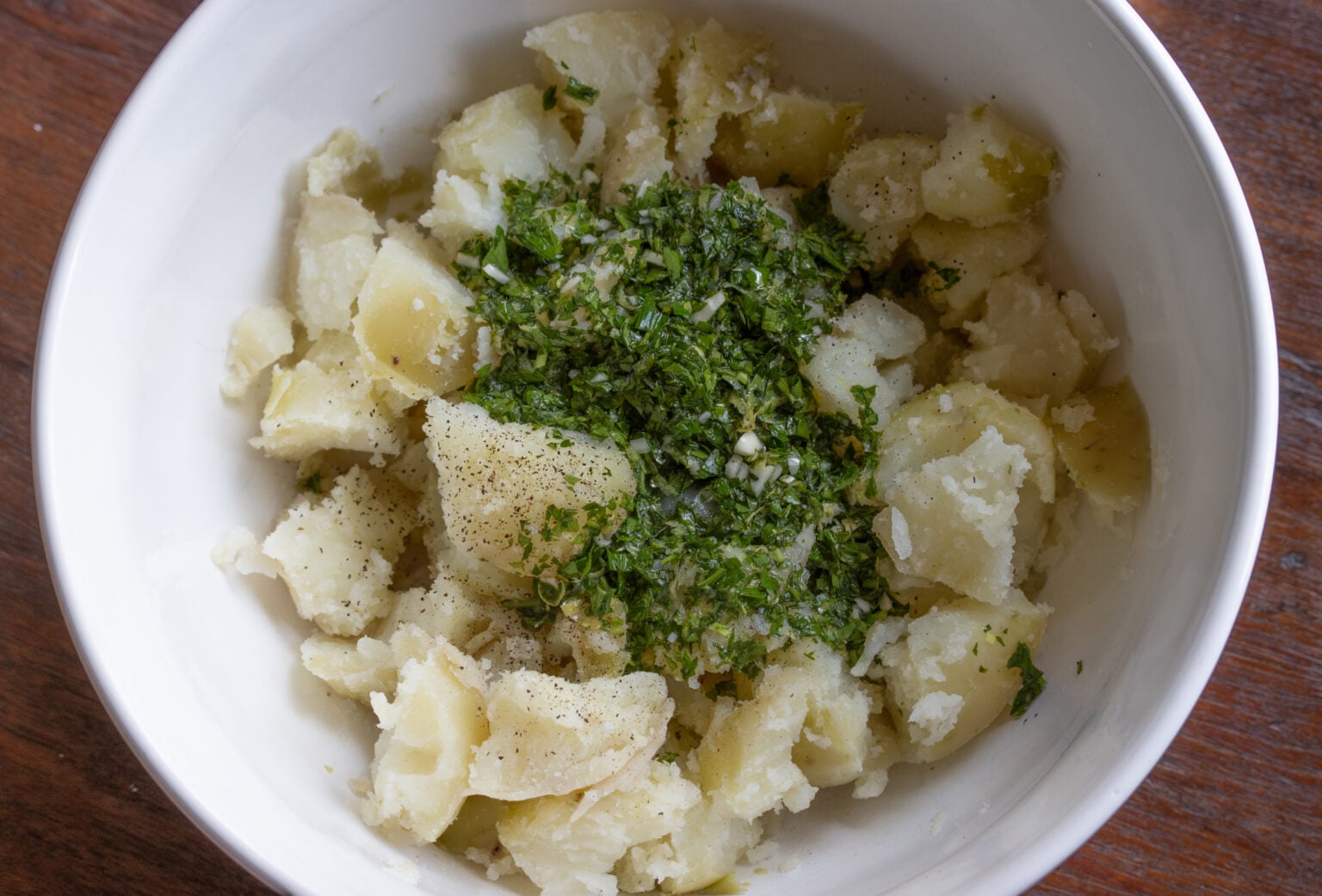 warm potato salad