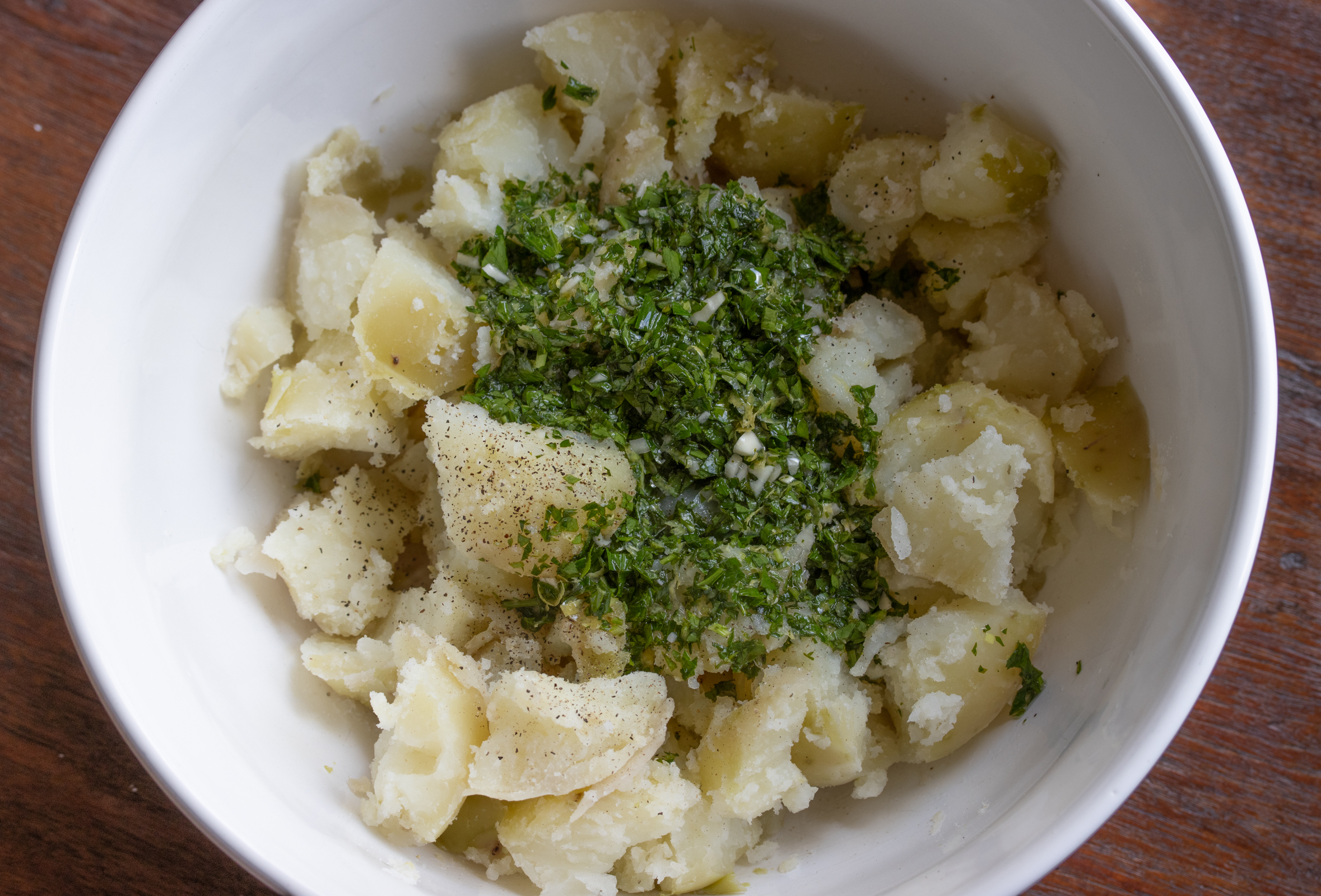 warm potato salad 