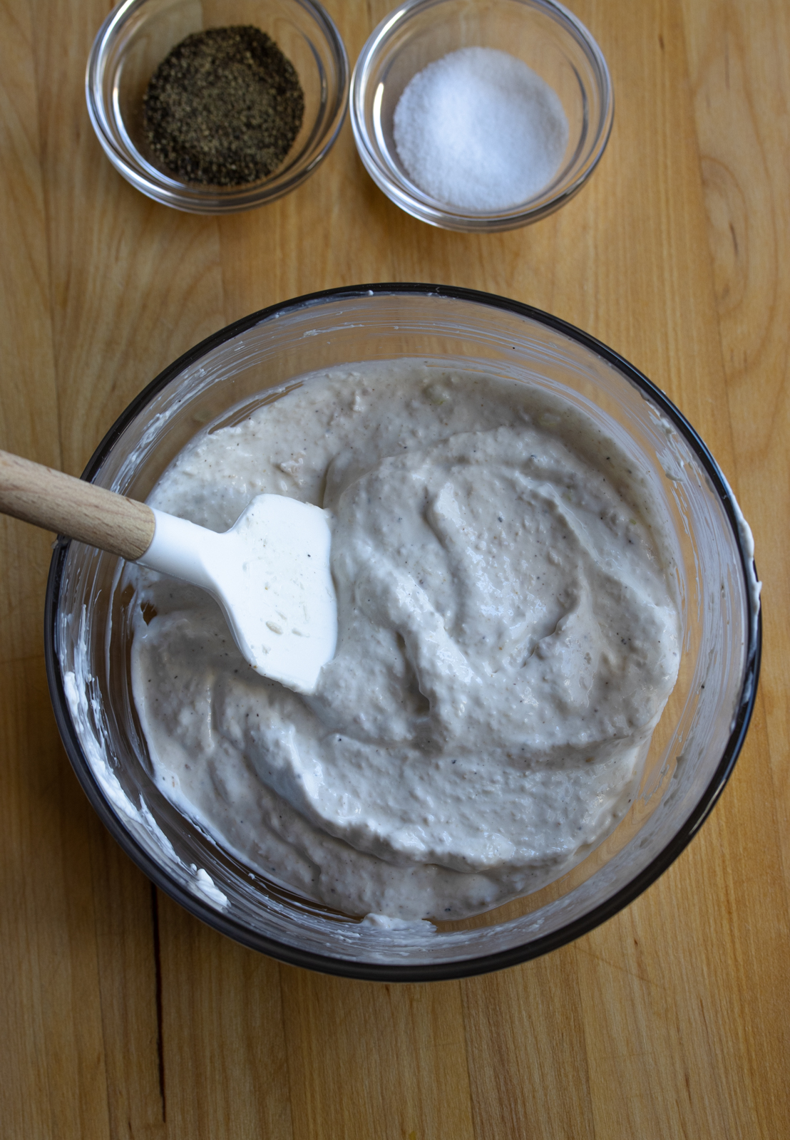 ingredients all stirred up