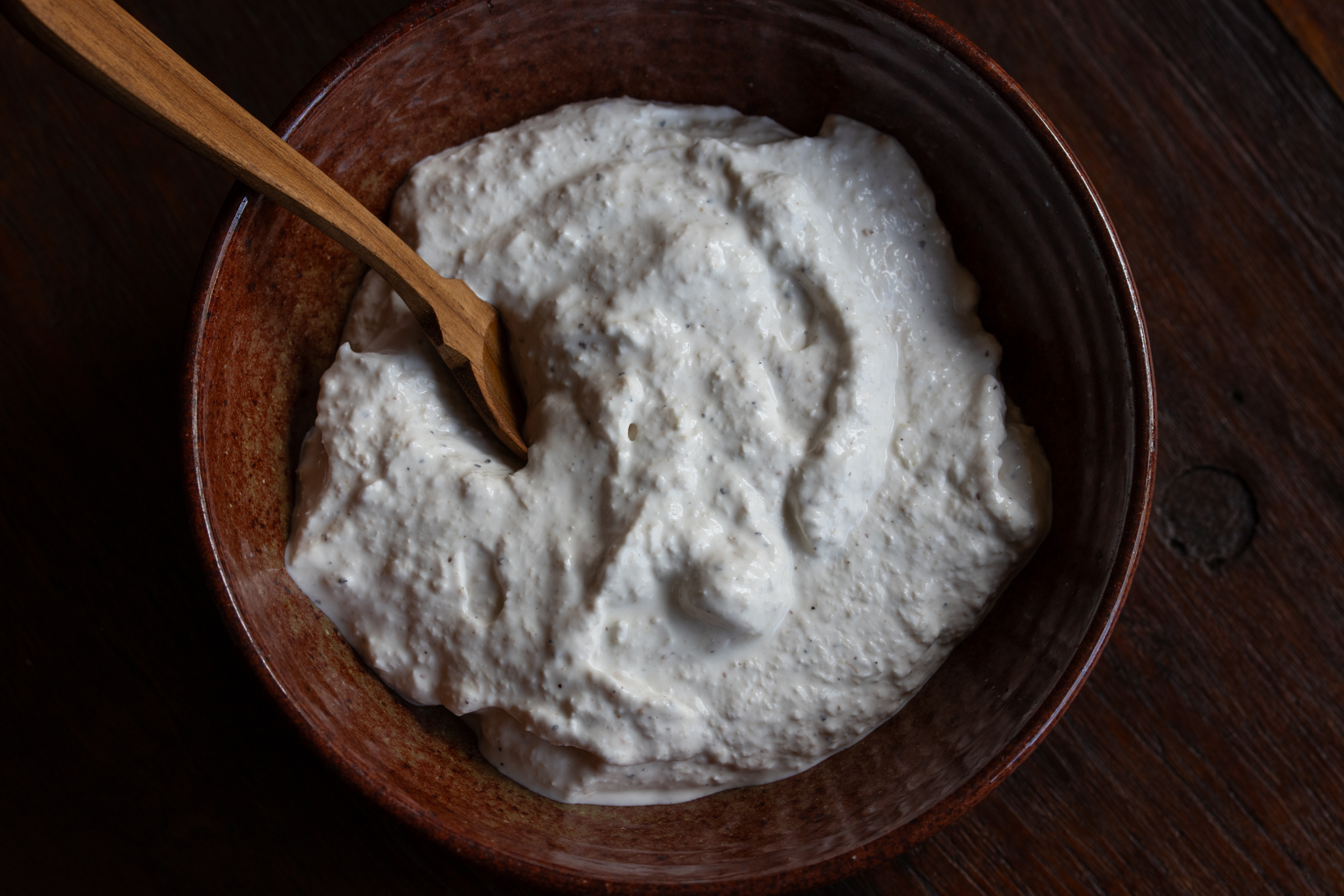 Homemade Horseradish Sauce in a serving bowl
