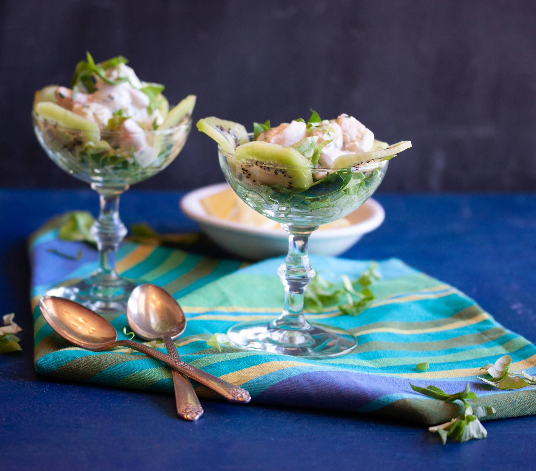 glasses filled with Prawn Cocktail