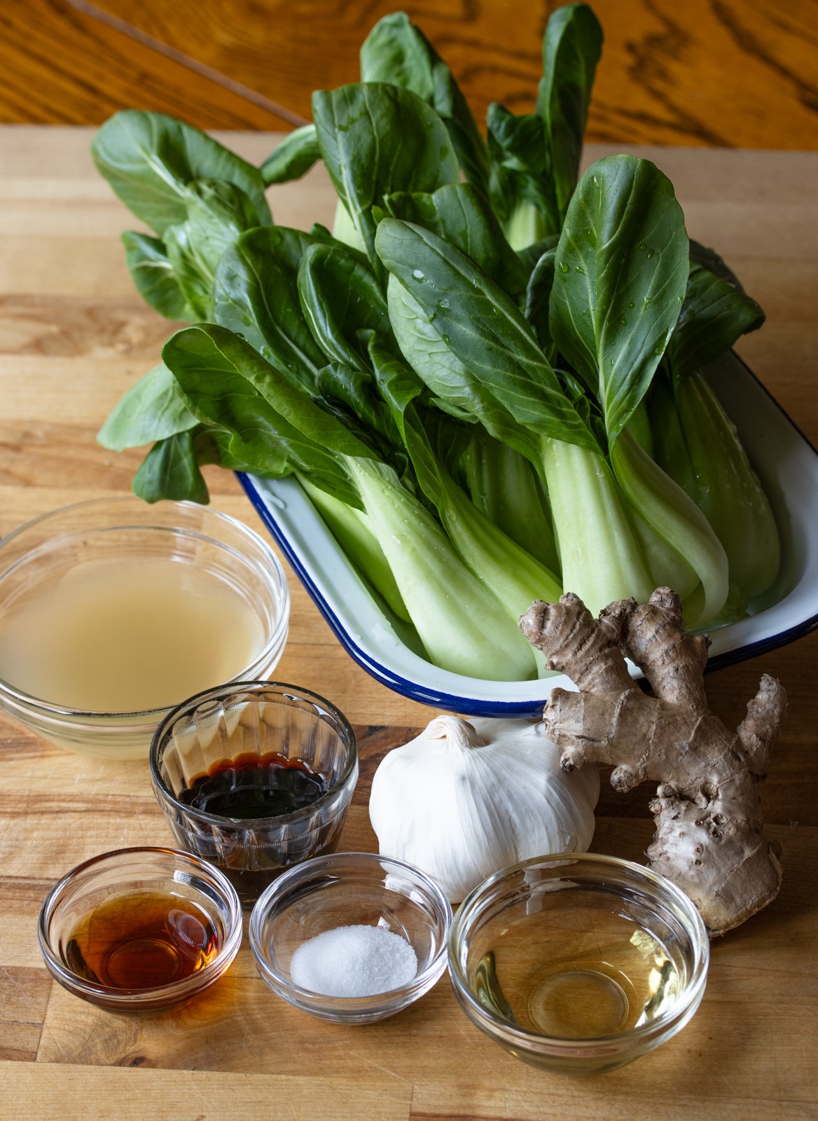 ingredients for bok choy stir fry
