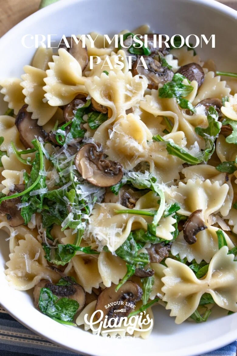 Creamy mushroom pasta