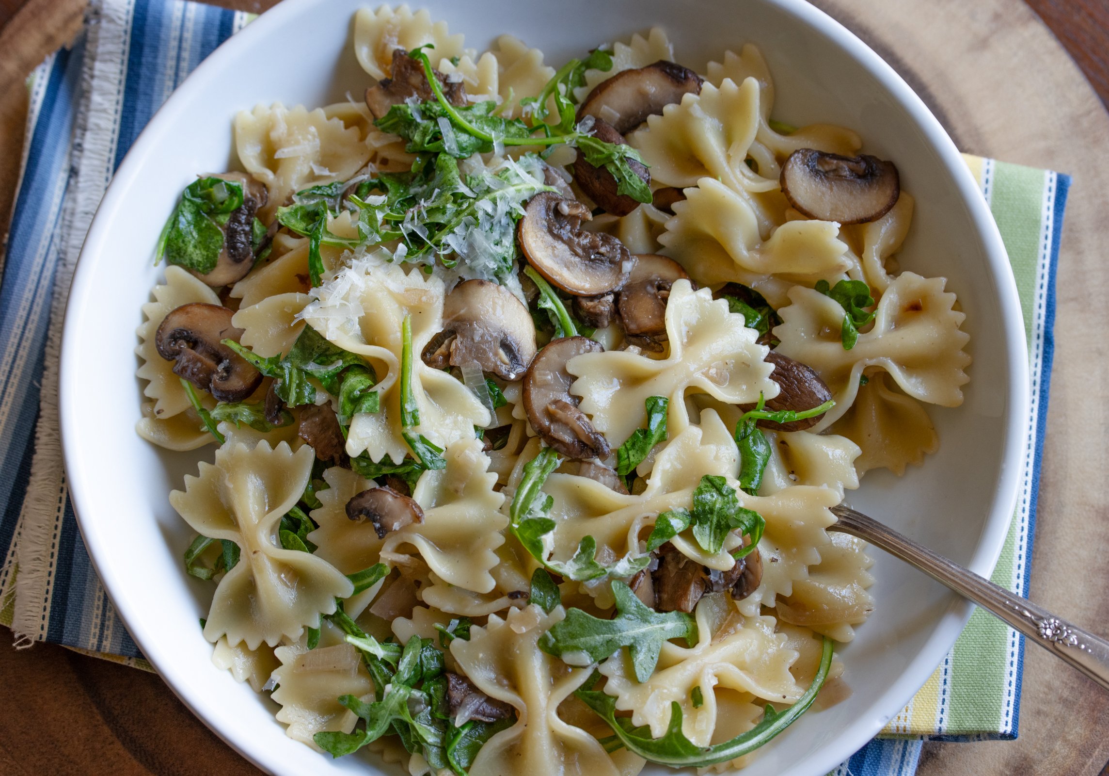 Creamy mushroom pasta