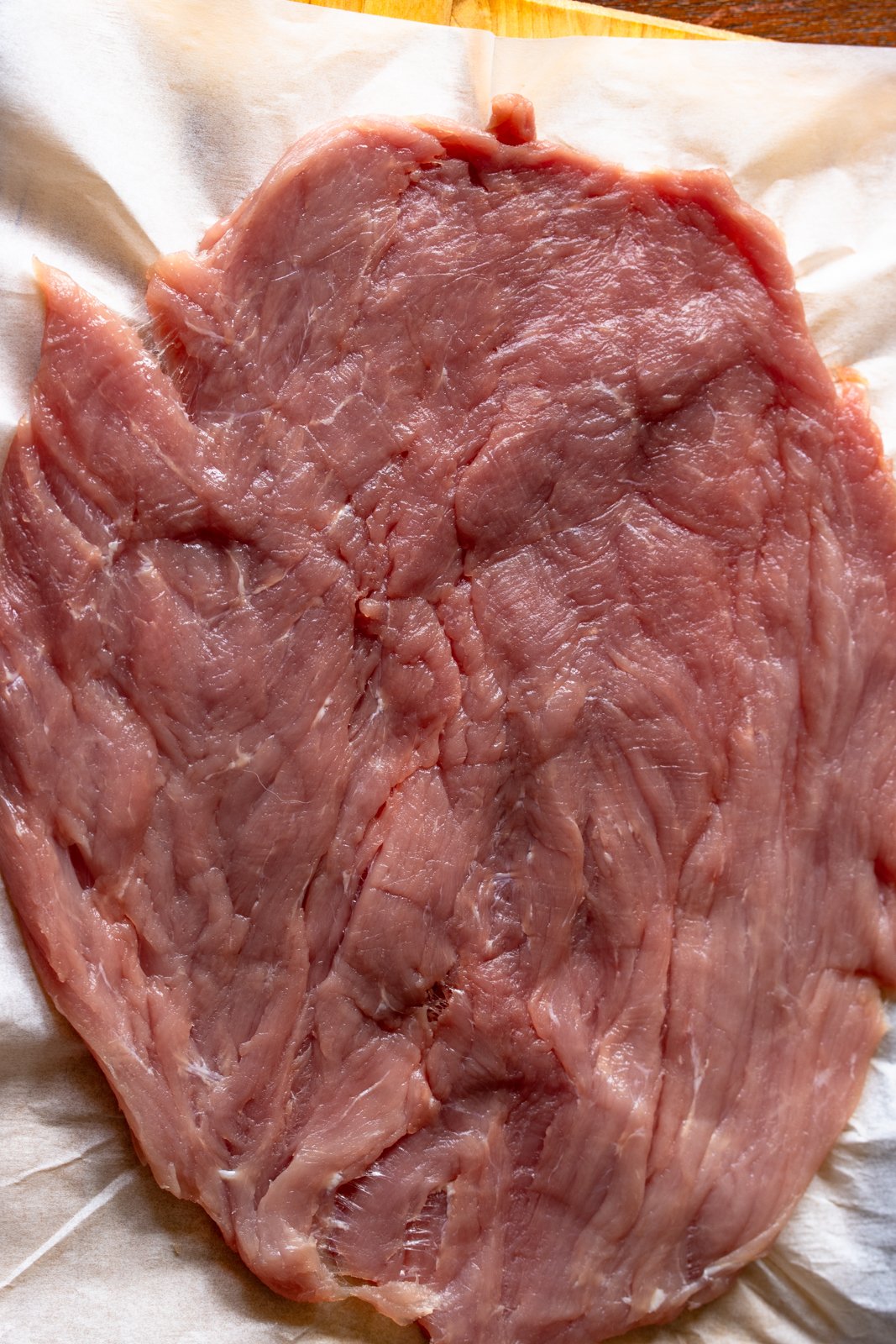 pork tenderloin pounded thin