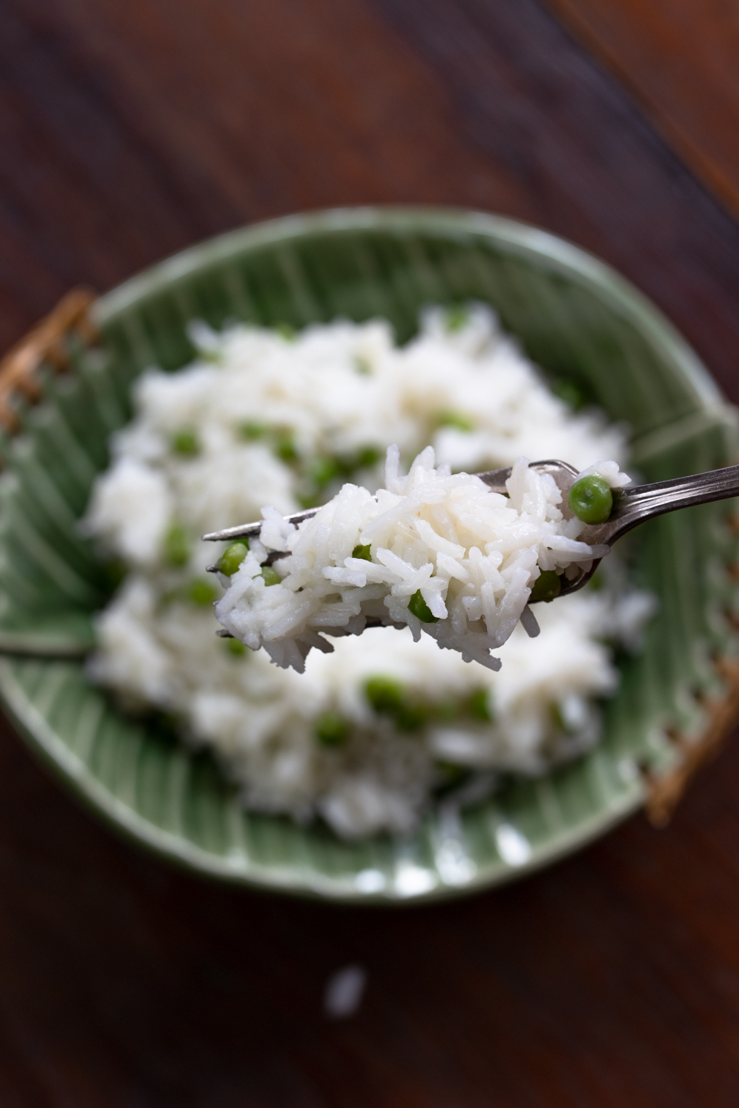 forkful of butter rice