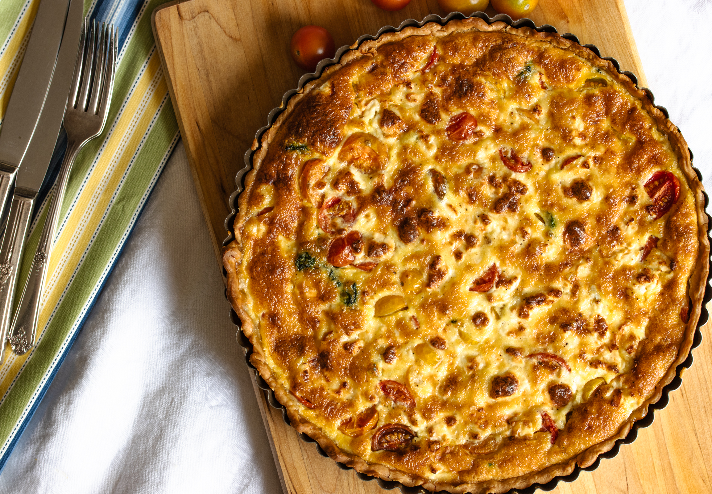 spinach feta quiche