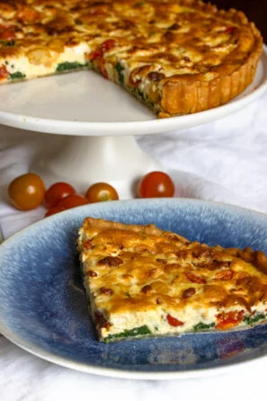 spinach feta quiche