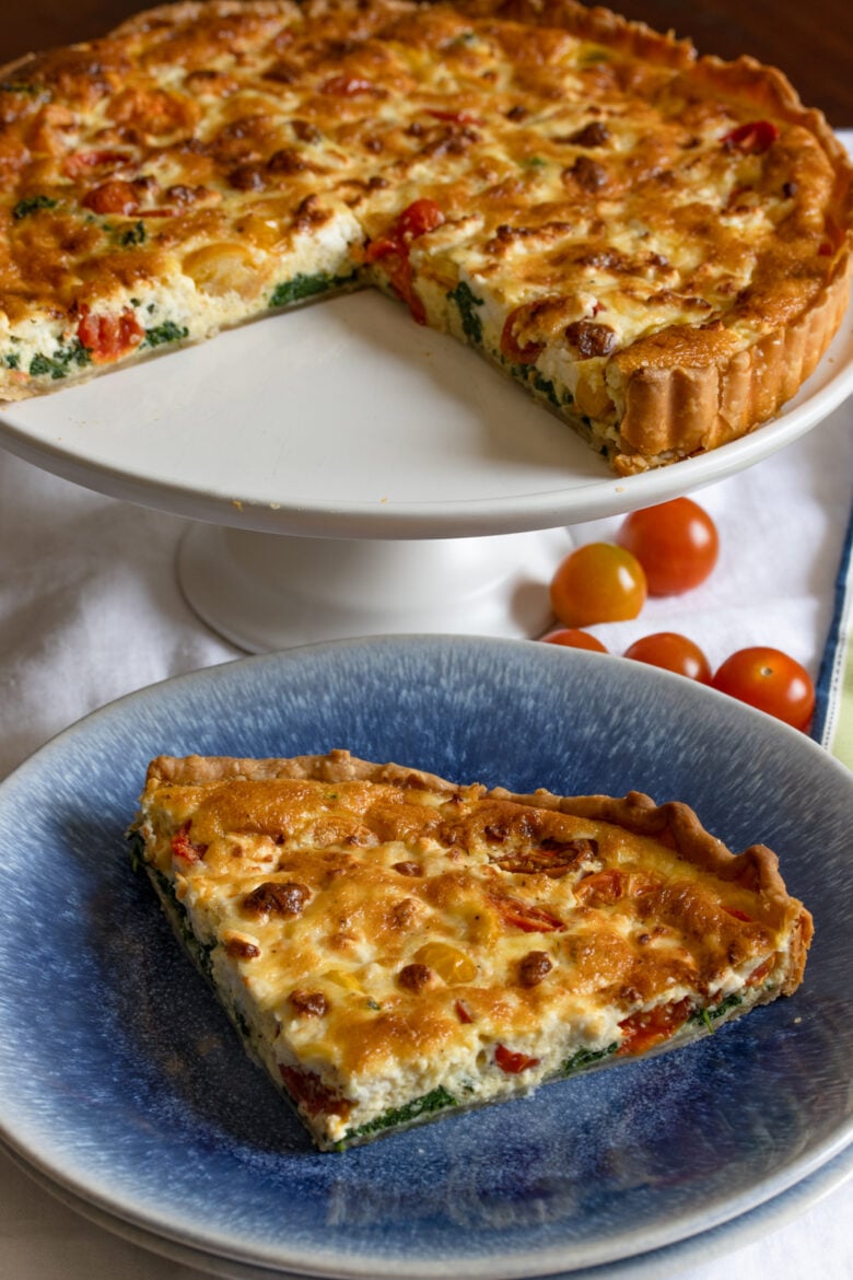 spinach feta quiche