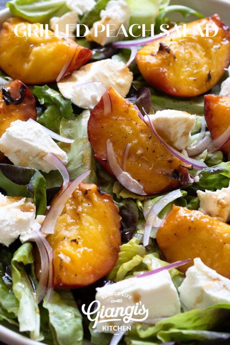 grilled peach salad
