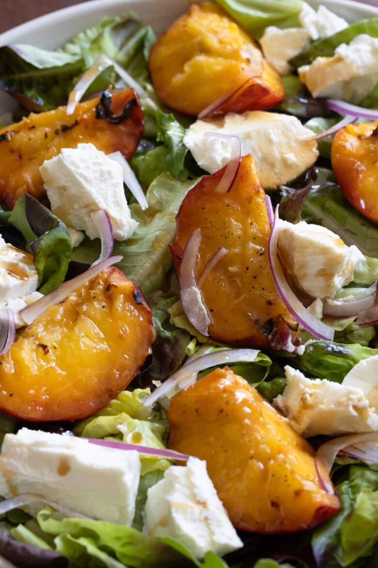 grilled peach salad