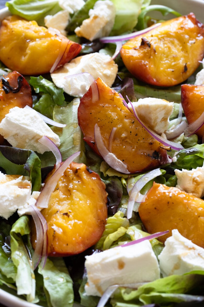 grilled peach salad