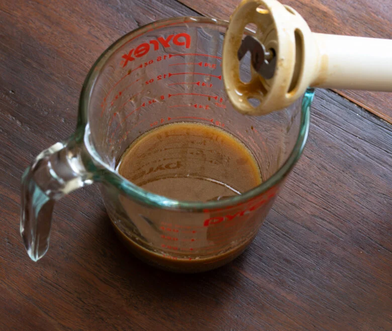 honey vinaigrette prepared